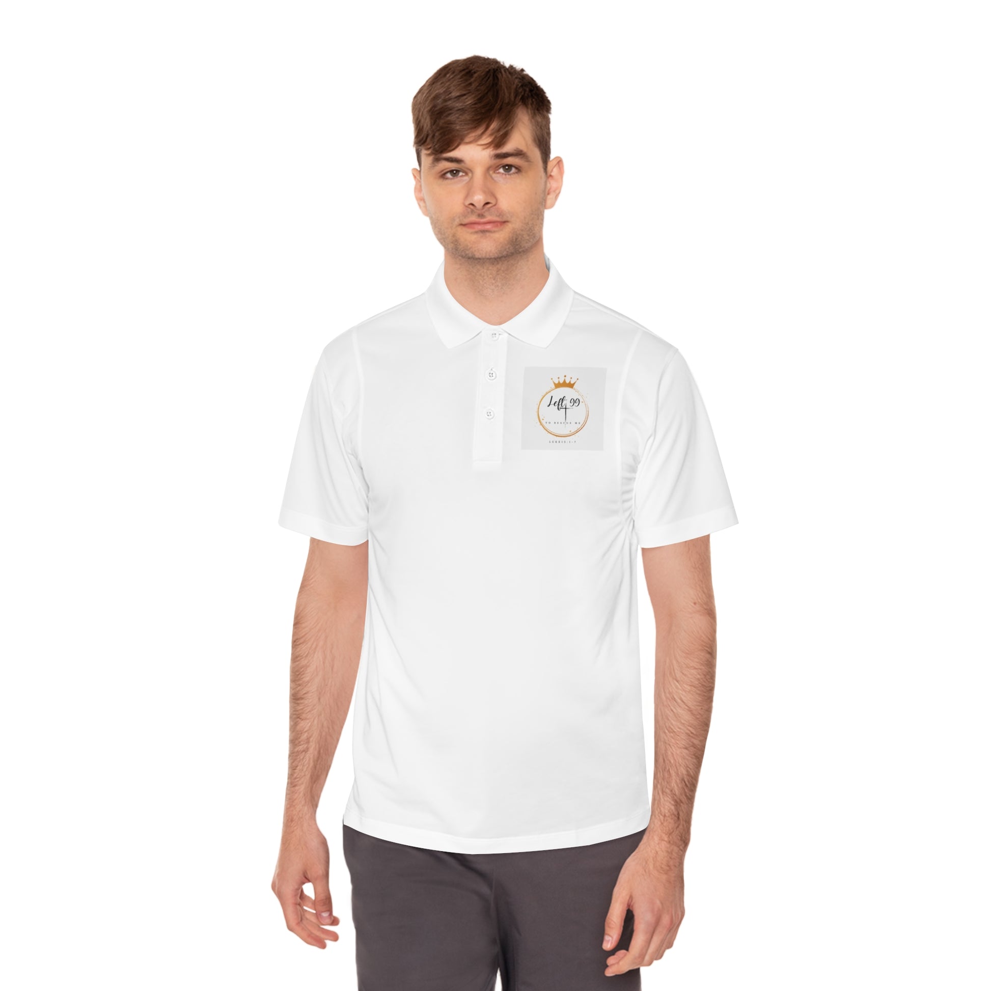 Men's Sport Polo Shirt - Crown Design for Active Lifestyle